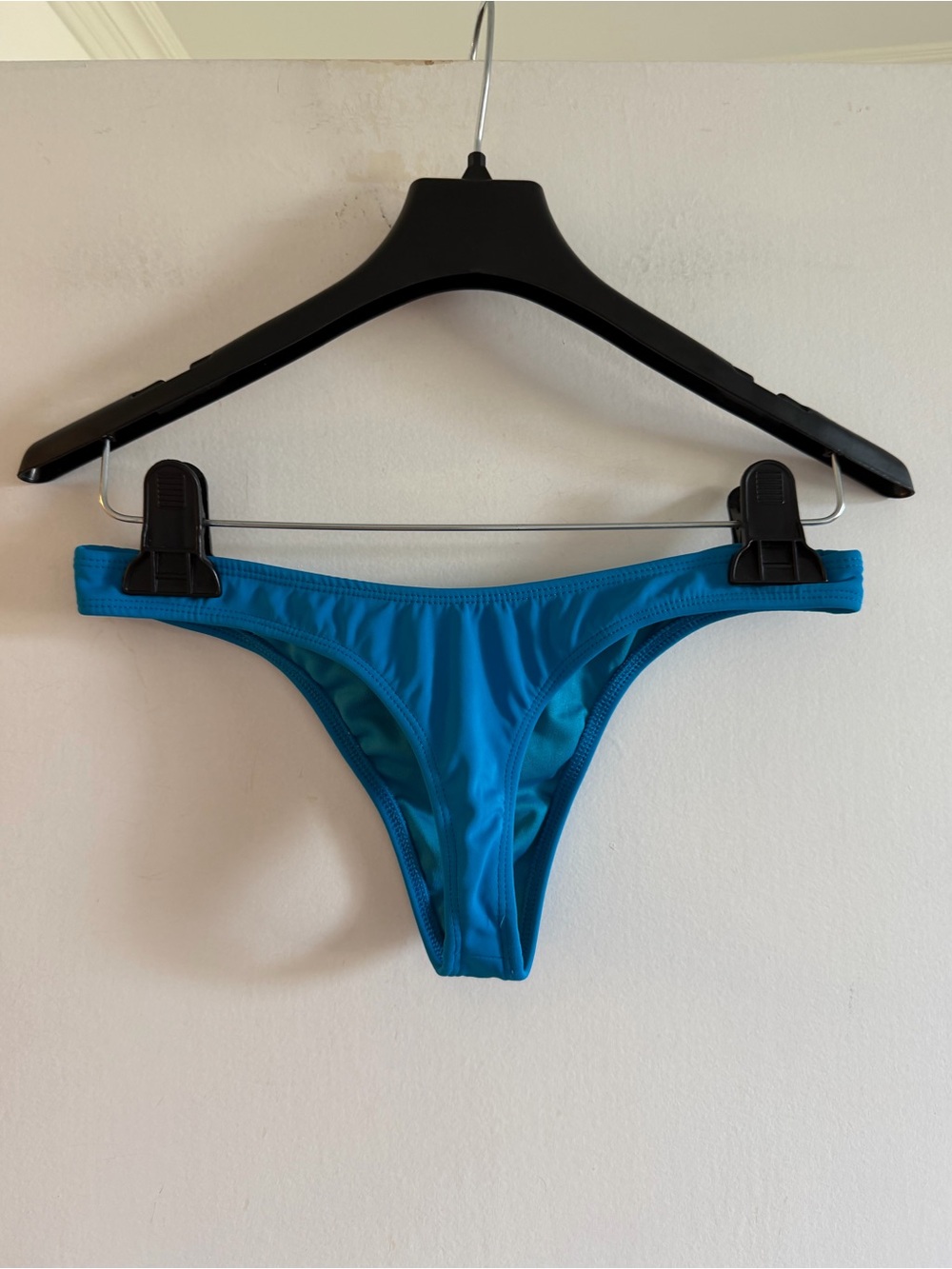 Coulbourne Blue Cheeky High Cut Bikini Bottoms size Small EUC
